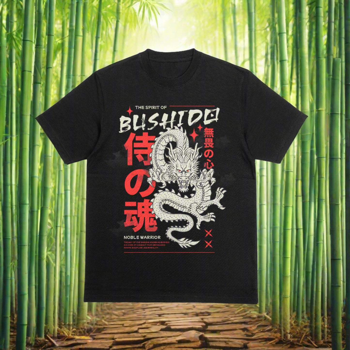 Bushido on Black Tee